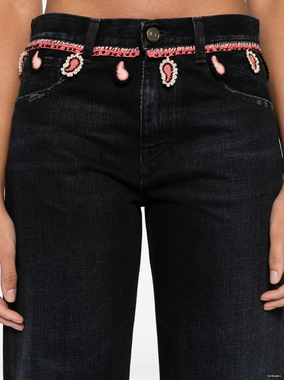Cheap Women Alanui Inner Energy jeans straight-leg 0820